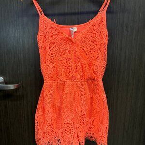 Francesca’s Alya Lacey Romper